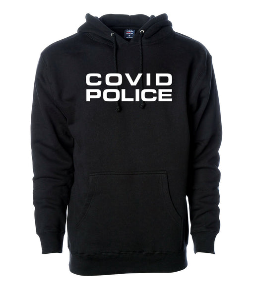 Covid Police Men's Pullover Hoodie - Black
